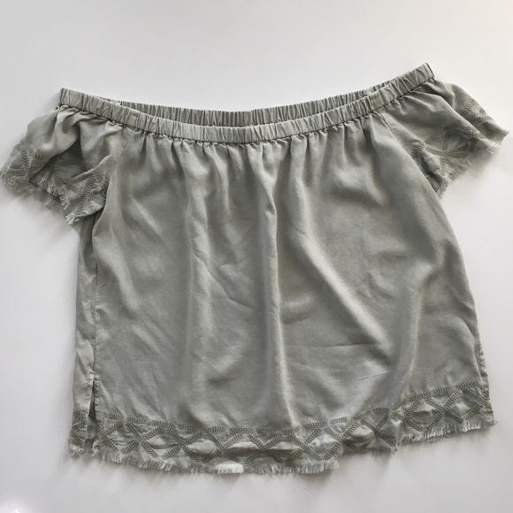 Anthropologie Cloth & Stone Off the Shoulder Top - Picture 4 of 7